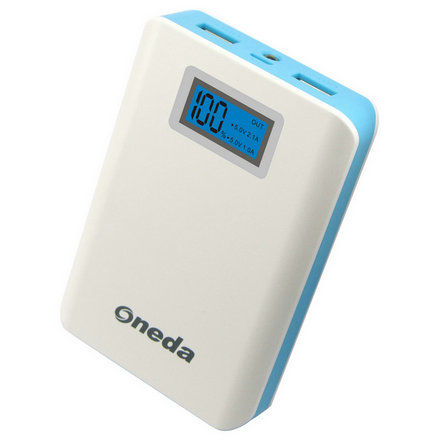 Oneda10400mAh Power Bank (With Digital Display – Blue) 