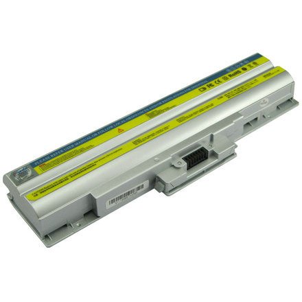 Oneda New Laptop Battery for SONY VAIO SR Series VGP-BPL13 [Li-ion 6-cell 4400mAh] Silver 