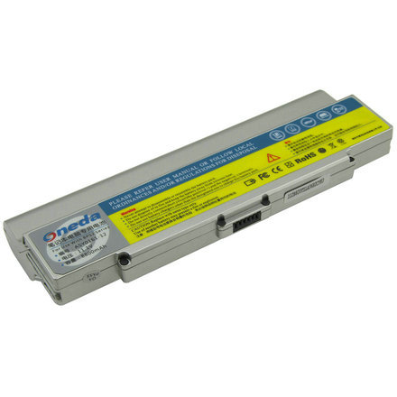 Oneda New Laptop Battery for SONY VGN-FS Series VGP-BPS2 [Li-ion 12-cell 8800mAh] Silver 