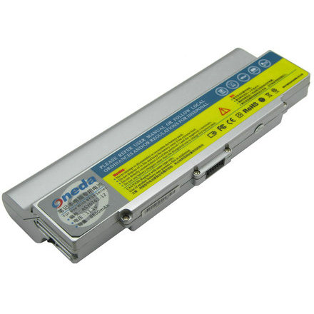 Oneda New Laptop Battery for SONY VAIO VGN-AR53DB VGP-BPS9/S [Li-ion 12-cell 8800mAh] Silver 