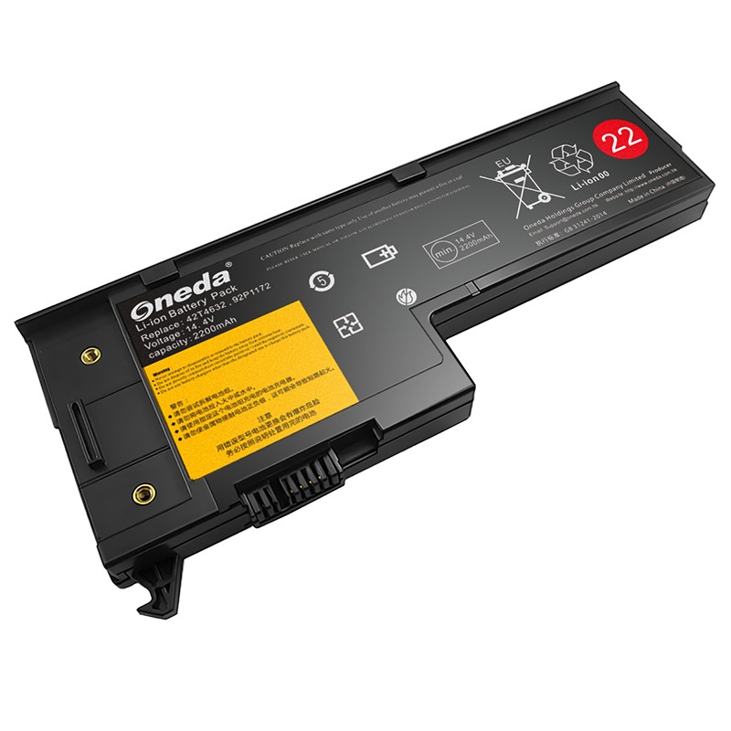 Oneda New Laptop Battery for ThinkPad X60s Series 40Y6999 [Li-ion 4-cell 2200mAh] 