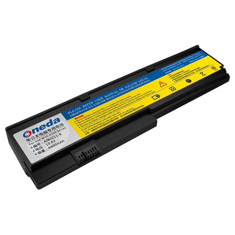 Oneda New Laptop Battery for ThinkPad X200 Series 42T4534 [Li-ion 6-cell 4400mAh] 