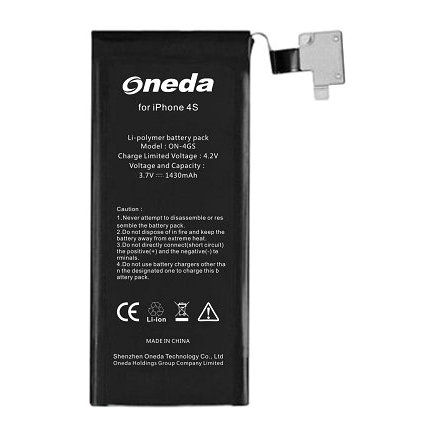 Oneda for Apple iPhone4s mobile phone battery[Li-polymer 1430mAh] 