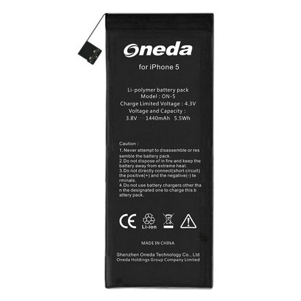 Oneda for Apple iPhone5 mobile phone battery[Li-polymer 1440mAh] 