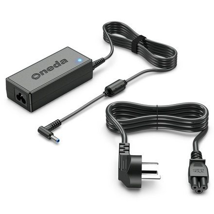 Oneda New Laptop Adapter for HP 65W 19.5V 3.33A Output Tips: Φ4.5mm*Φ3.0mm 