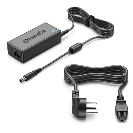 Oneda New Laptop Adapter for HP 65W 19.5V 3.33A Output Tips: Φ7.4×Φ5.0mm 