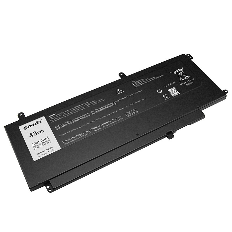 Oneda 适配于戴尔 Dell Inspiron 15 7000 系列 D2VF9 笔记本电池 [锂聚合物电池3芯43Wh] 