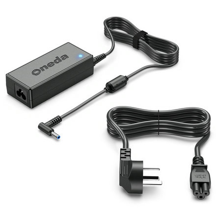 Oneda New Laptop Adapter for HP 19.5V 2.31A Tip size:7.4X5.0mm 