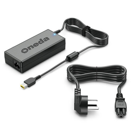 Oneda New Laptop Adapter for Lenovo 20V 4.5A Tipsize:Square Interface 