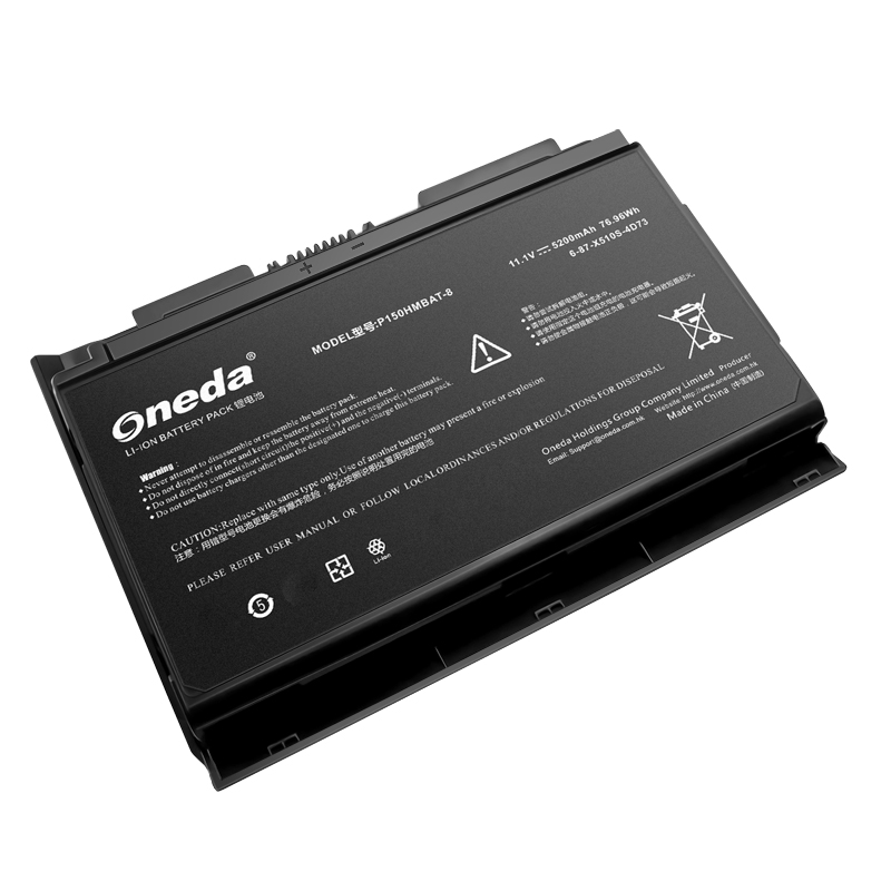 Oneda New Laptop Battery for Terrans Force X510S Series P150HMBAT-8 [Li-ion 8-cell 5200mAh/76.96Wh] 