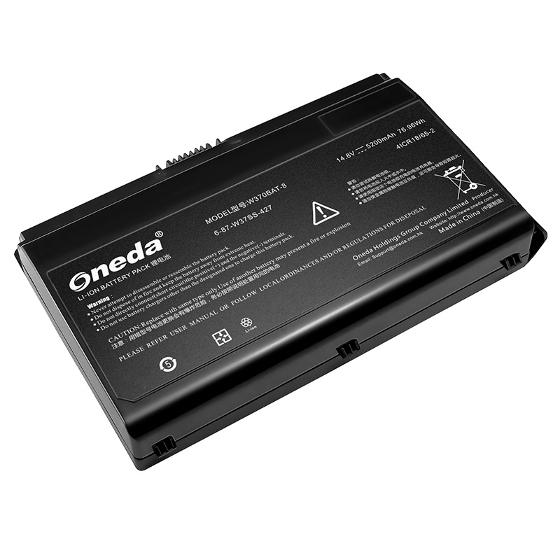 Oneda New Laptop Battery for Thunderobot G150T Series W370BAT-8 [Li-ion 8-cell 5200mAh/76.96Wh] 