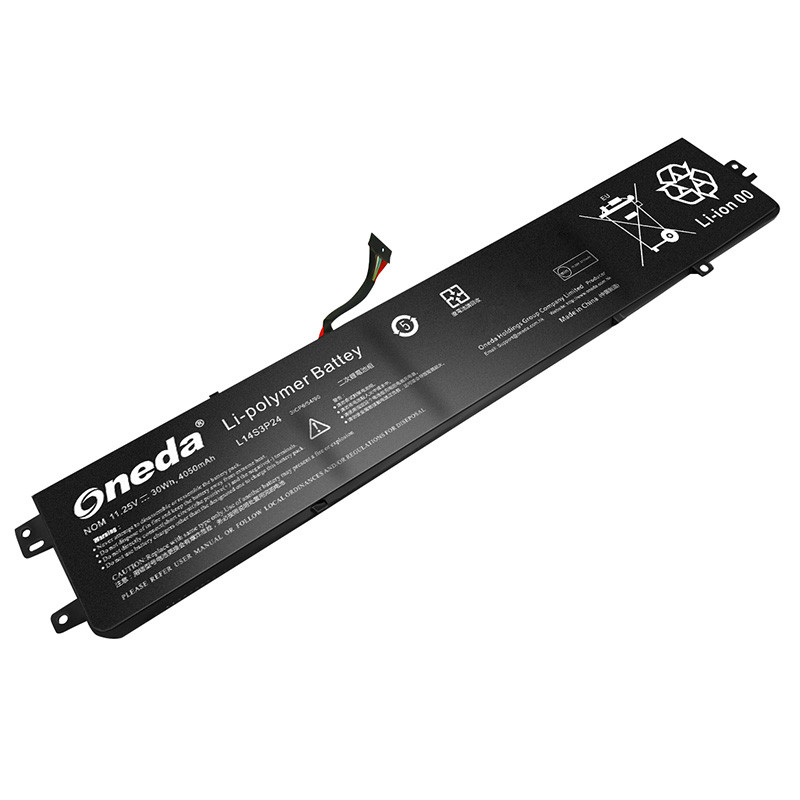 Oneda New Laptop Battery for Lenovo  小新700 系列  Series L14S3P24 [Li-polymer 3-cell 45Wh/4000mAh] 