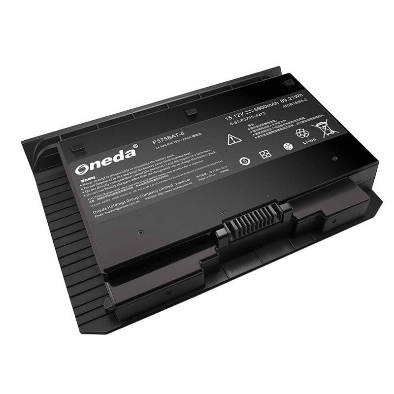 Oneda New Laptop Battery for Clevo P370SM Series P375BAT-8 [Li-ion 8-cell 5900mAh/89.21Wh] 