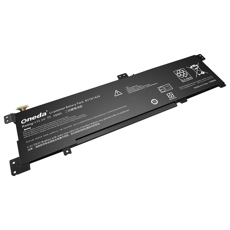 Oneda New Laptop Battery for Asus K401 Series B31N1424  [Li-ion 3-cell 48Wh] 
