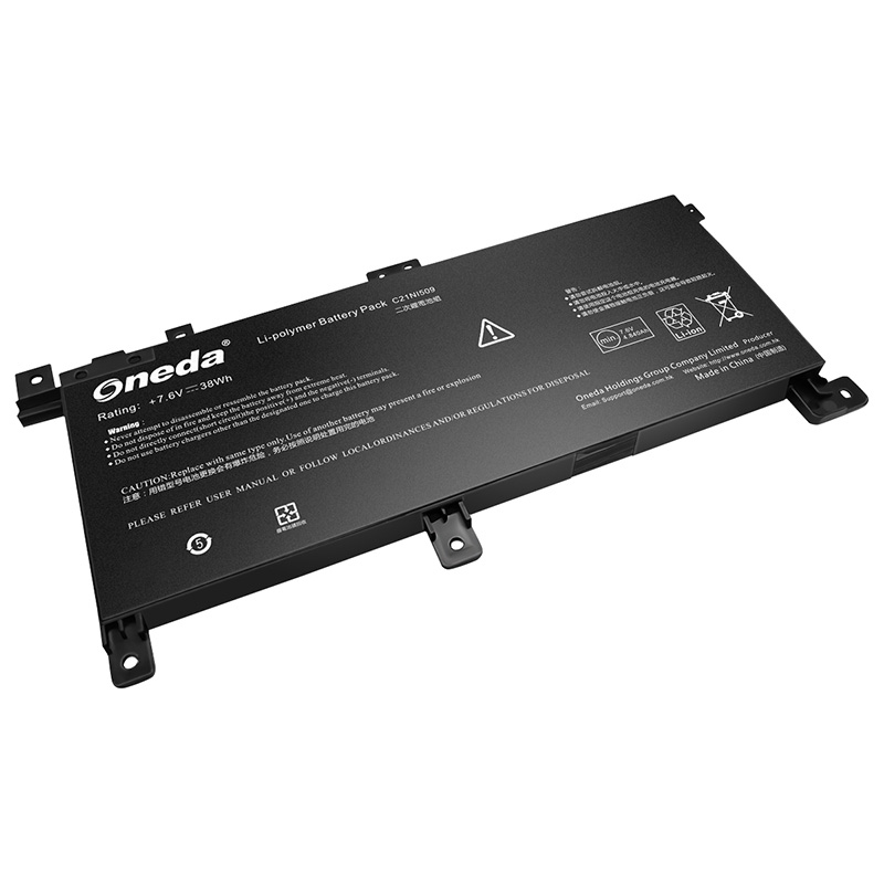 Oneda New Laptop Battery for Asus C21N1509 Series C21N1509 [Li-polymer 2-cell 38Wh] 