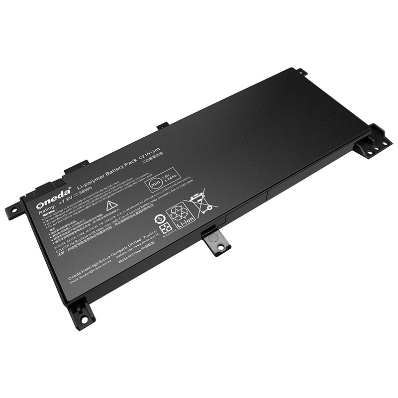 Oneda New Laptop Battery for Asus X456U Series C21N1508 [Li-polymer 2-cell 38Wh] 