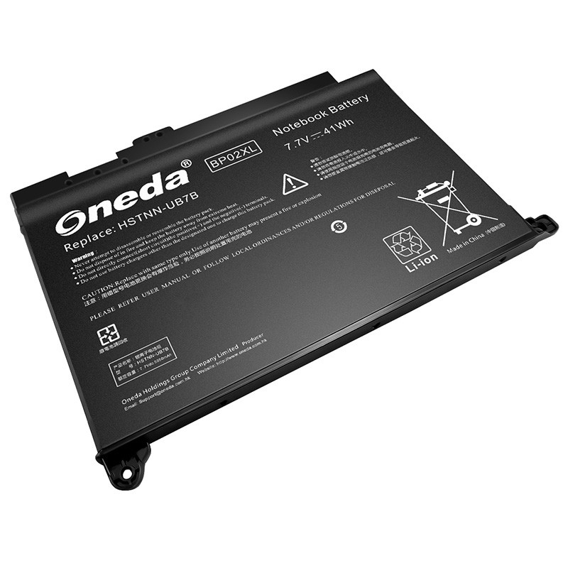 Oneda New Laptop Battery for HP BP02XL Series BP02 [Li-polymer 2-cell 41Wh] 