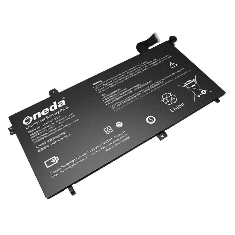 Oneda New Laptop Battery for HUAWEI MateBook D Series HB46K497ECW [Li-polymer 3-cell 3700mAh/42.2Wh] 