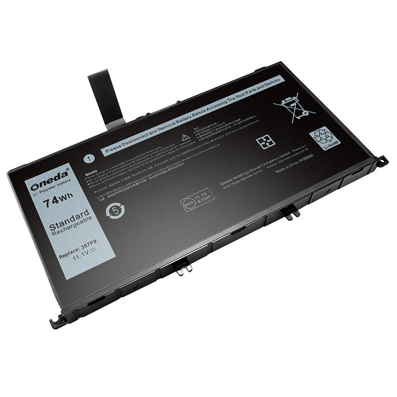 Oneda New Laptop Battery for Dell P57F Series 357F9 [Li-polymer 6-cell 74Wh] 