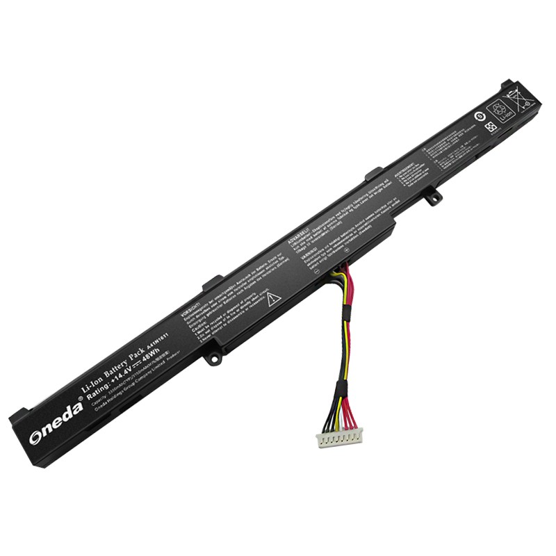 Oneda New Laptop Battery for Asus FX53V Series A41N1611 [Li-ion 4-cell 3350mAh] 