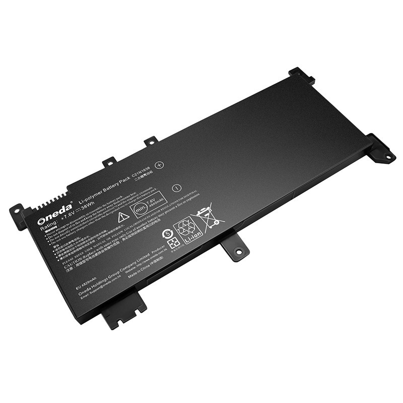 Oneda New Laptop Battery for Asus A480U Series C21N1638 [Li-polymer 2-cell 38Wh] 