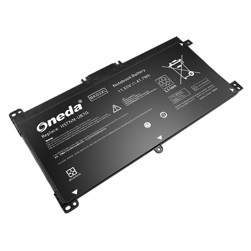 Oneda 适配于惠普 HP 14-BA111TX 系列 BK03XL 笔记本电池 [锂聚合物电池3芯41.7Wh] 