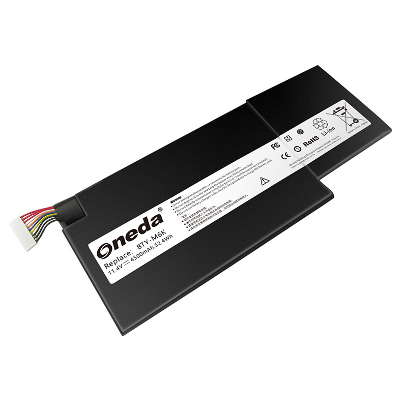 Oneda New Laptop Battery for MSI MS-17B4 Series BTY-M6K [Li-polymer 3-cell 4500mAh/52.4Wh] 