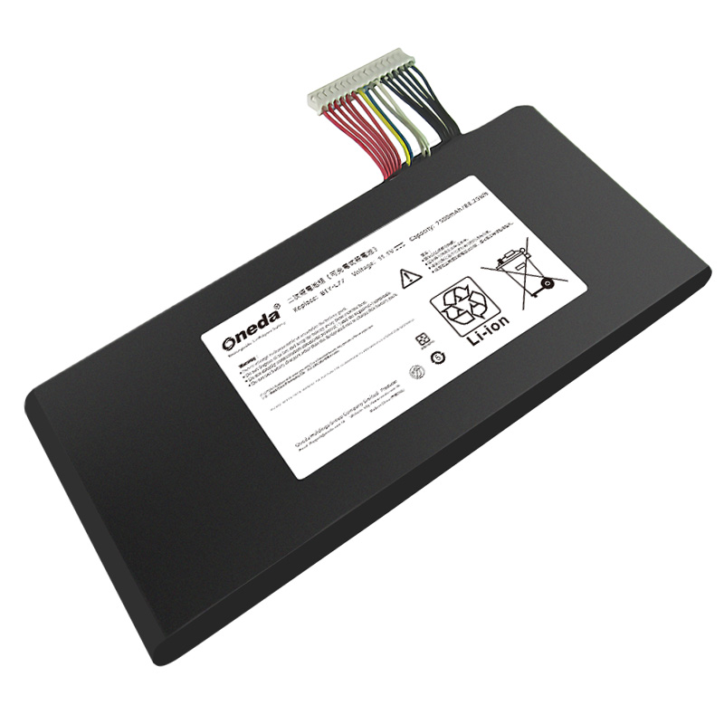 Oneda New Laptop Battery for MSI BTY-L77 Series GT72 [Li-ion 9-cell 7500mAh/83.25Wh] 