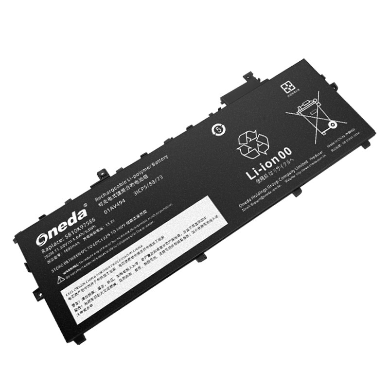 Oneda 适配于联想 Lenovo SB10K97586 系列 01AV494 笔记本电池 [锂聚合物电池3芯53Wh/4.6Ah] 