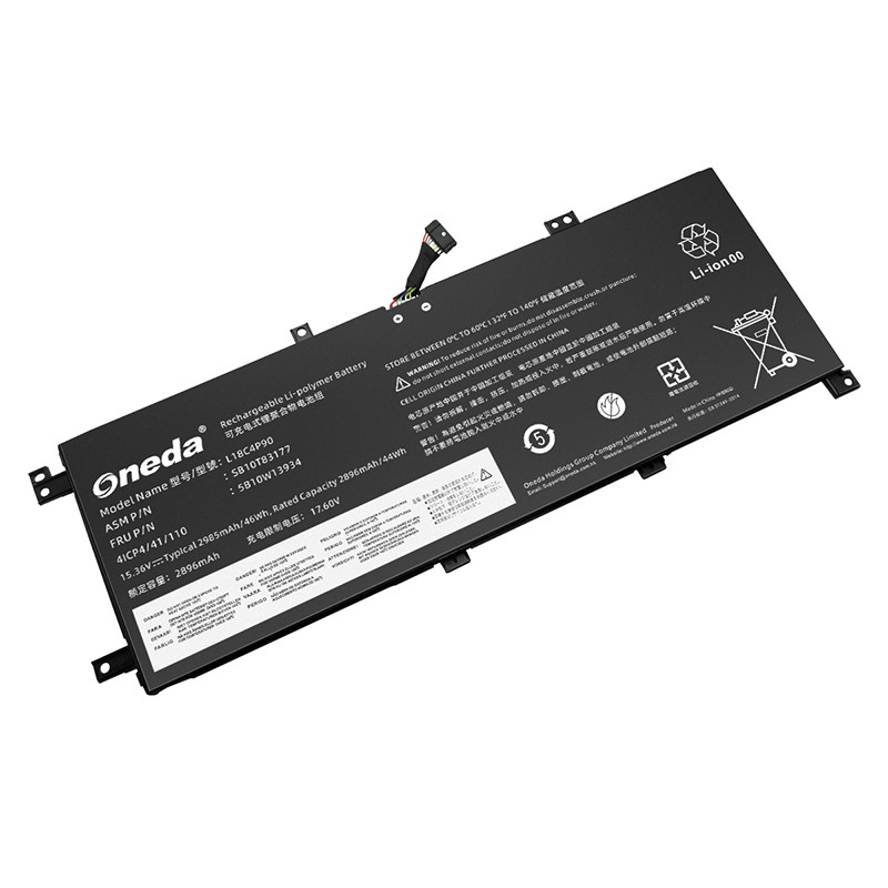 Oneda 适配于联想 Lenovo L18C4P90 系列 ThinkPad L13 Yoga 笔记本电池 [锂聚合物电池4芯2985mAh/46Wh] 