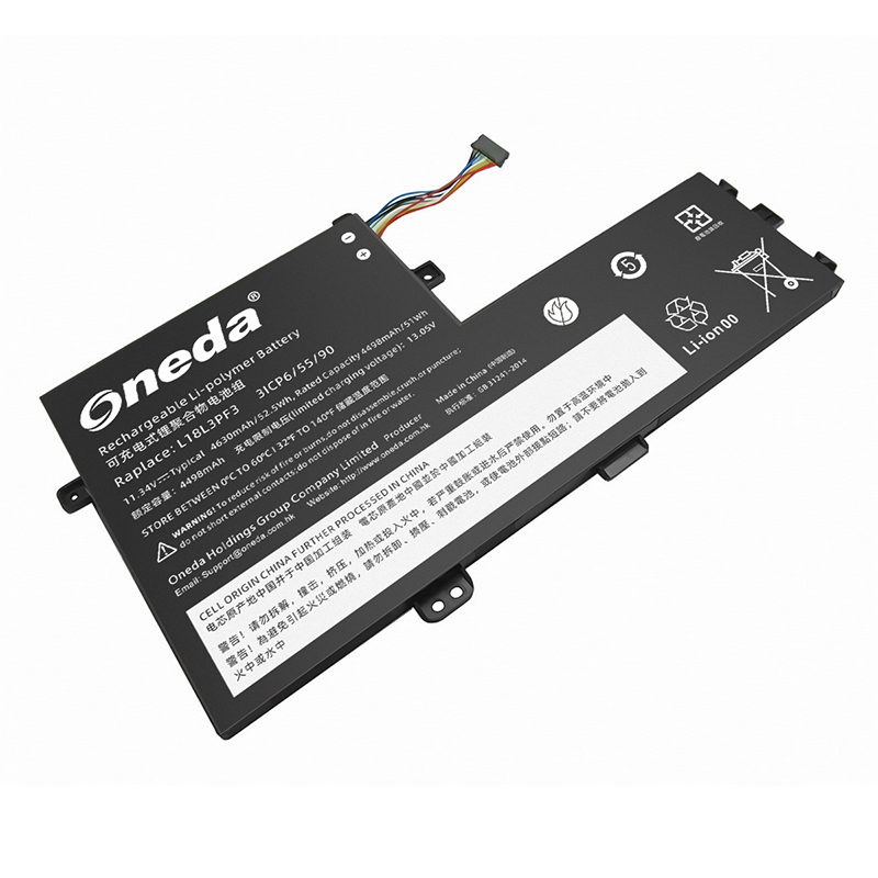 Oneda 适配于联想 Lenovo L18L3PF3 系列 小新15 2019 笔记本电池 [锂聚合物电池3芯4630mAh/52.5Wh] 