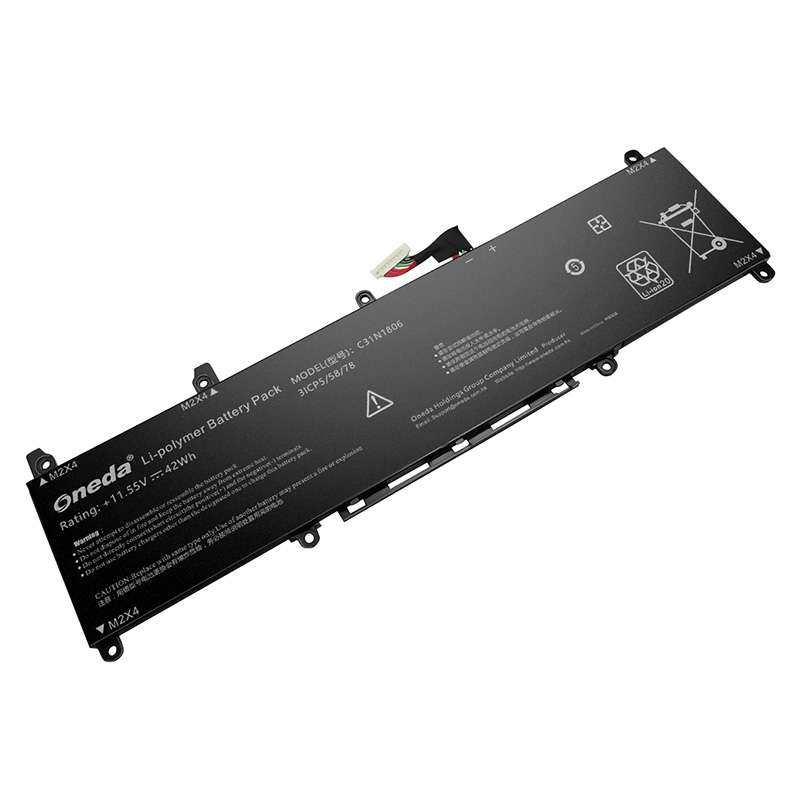 Oneda New Laptop Battery for ASUS C31N1806 Series ADOL13F [Li-polymer 3-cell 42Wh] 