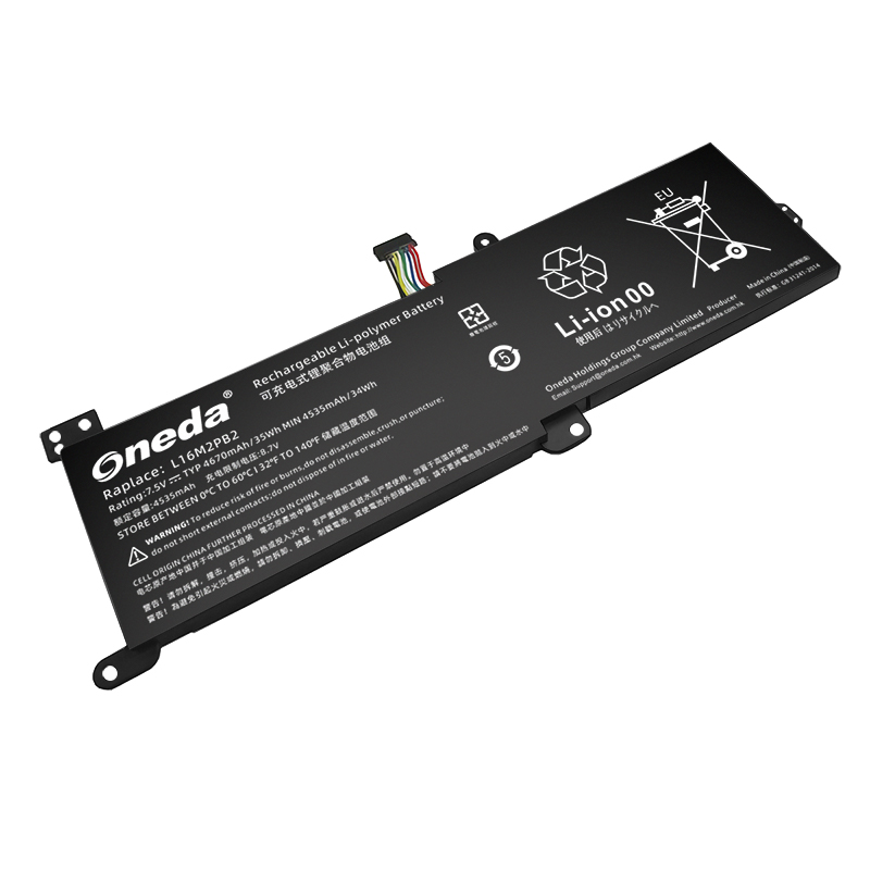 Oneda 适配于联想 Lenovo L16M2PB2 系列 L16M2PB1 笔记本电池 [锂聚合物电池2芯35Wh/4670mAh] 