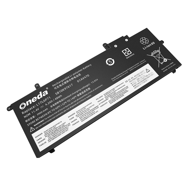 Oneda 适配于联想 Lenovo L17L6P71 系列 TP00093A 笔记本电池 [锂聚合物电池4芯4.2Ah/48Wh] 