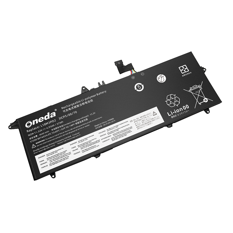 Oneda 适配于联想 Lenovo L18M3PD2 系列 TP00105A 笔记本电池 [锂聚合物电池3芯4.95Ah/57Wh] 