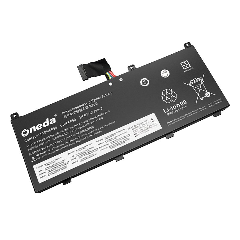 Oneda 适配于联想 Lenovo L18M6P90 系列 ThinkPad P53 笔记本电池 [锂聚合物电池3芯8000mAh/90Wh] 