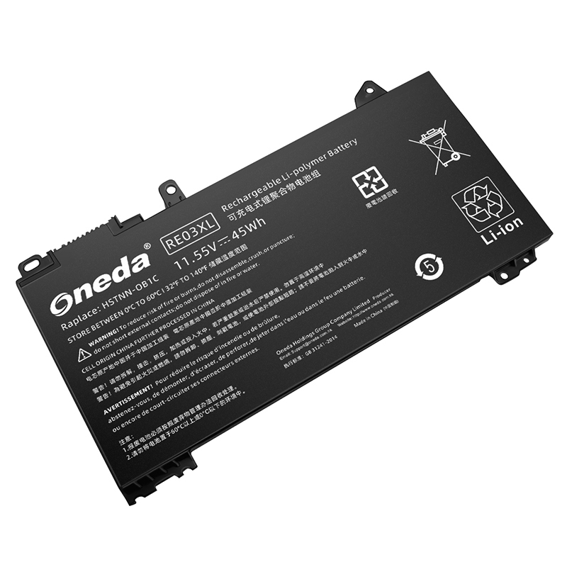Oneda 适配于惠普 HP RE03XL 系列 ProBook 455 G7 笔记本电池 [锂聚合物电池3芯45Wh] 