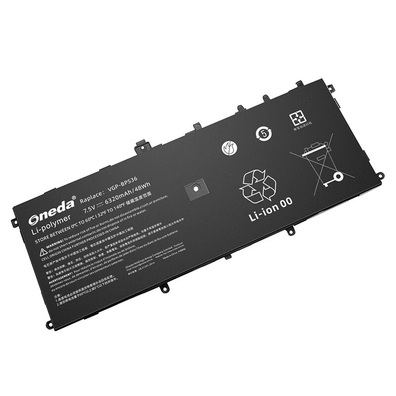 Oneda New Laptop Battery for SONY VGP-BPS36 Series VAIO Duo13 [Li-polymer 4-cell 6320mAh/48Wh] 