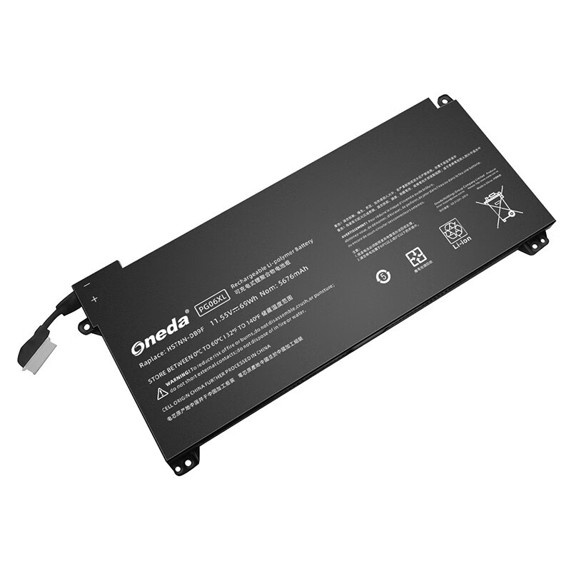 Oneda New Laptop Battery for HP PG06XL Series HSTNN-DB9F [Li-polymer 6-cell 69Wh /5676mAh] 