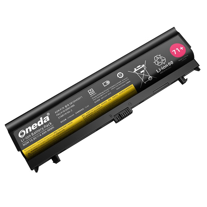 Oneda 适配于 联想 Lenovo SB10H45071 系列 SB10H45073 笔记本电池 [锂离子电池6芯 4400mAh] 