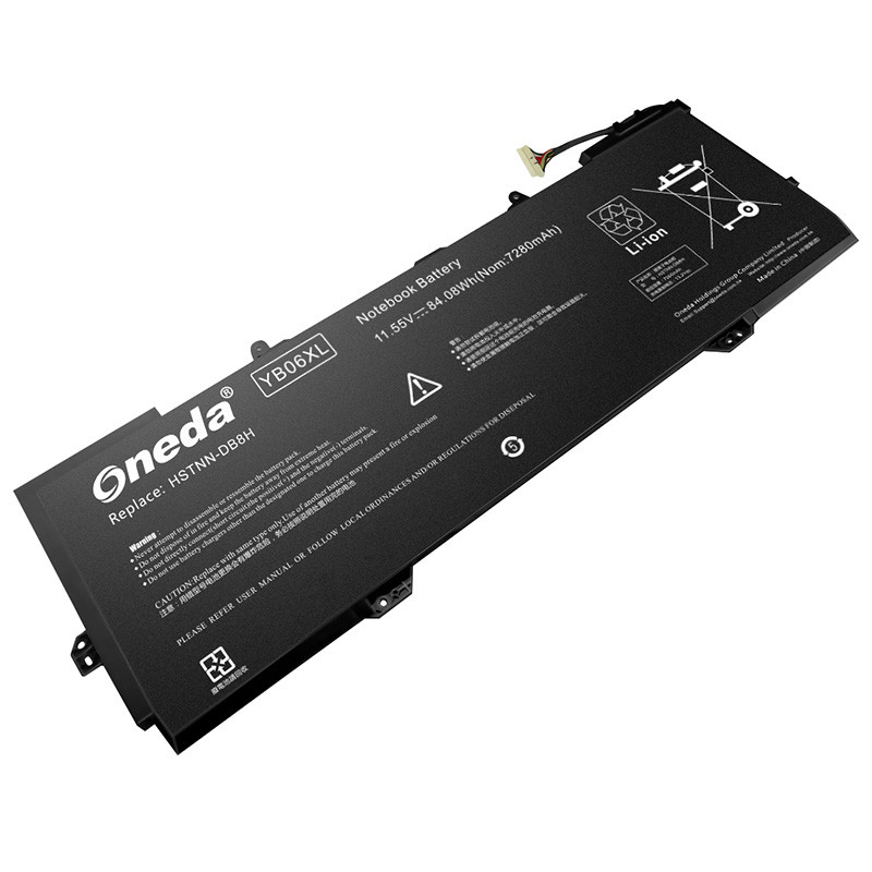 Oneda New Laptop Battery for HP YB06XL Series YB06084XL [Li-polymer 6-cell 84.08W/7280mAh] 