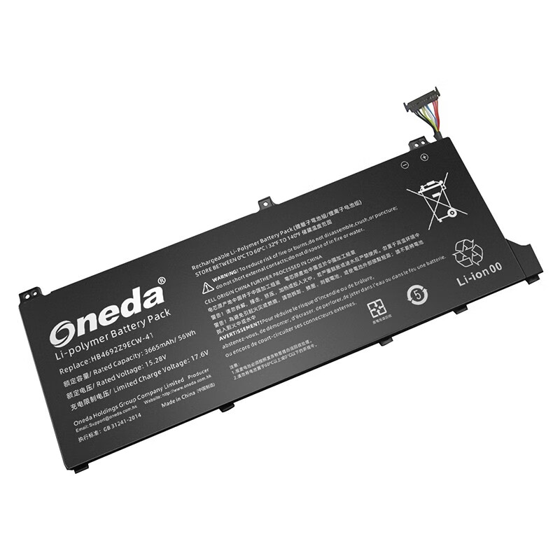 Oneda New Laptop Battery for HUAWEI HB4692Z9ECW-41 Series HB469229ECW-41 [Li-polymer 4-cell 3665mAh/56Wh] 