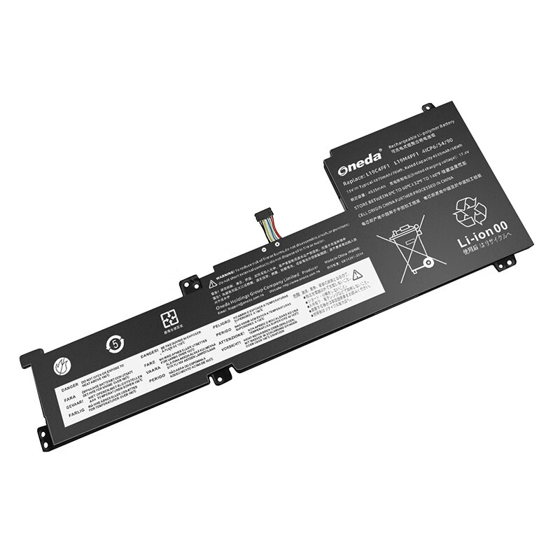 Oneda 适配于联想 Lenovo L19C4PF1 系列 小新15 2020 锐龙版 笔记本电池 [锂聚合物电池4芯4670mAh/70Wh] 