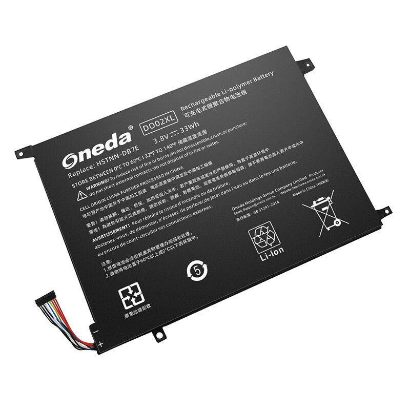 Oneda New Laptop Battery for HP DO02XL Series HSTNN-LB6Y [Li-polymer 2-cell 33Wh] 