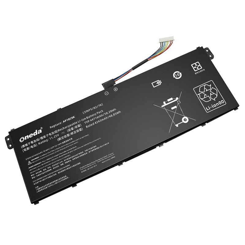Oneda New Laptop Battery for Acer AP18C8K Series N19C4 [Li-polymer 4-cell 4343mAh/48.85Wh] 