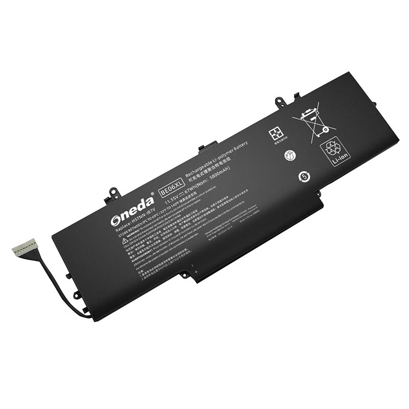 Oneda New Laptop Battery for HP BE06XL Series HSTNN-IB7V [Li-polymer 6-cell 67Wh/5800mAh] 