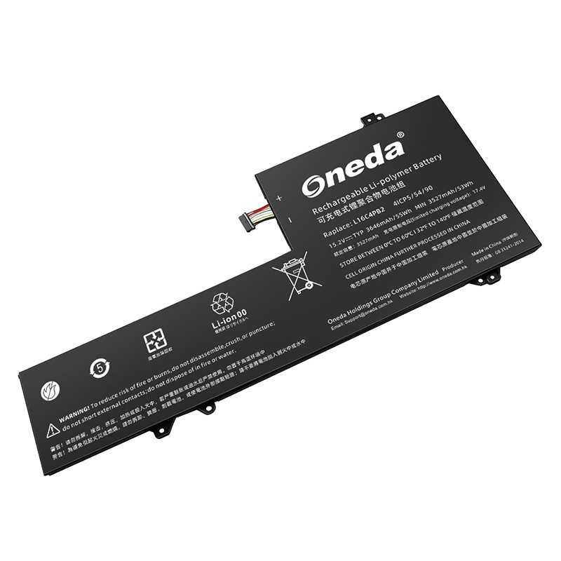 Oneda 适配于联想 Lenovo L16C4PB2 系列 L16M4PB2 笔记本电池 [锂聚合物电池4芯3646mAh/55Wh] 