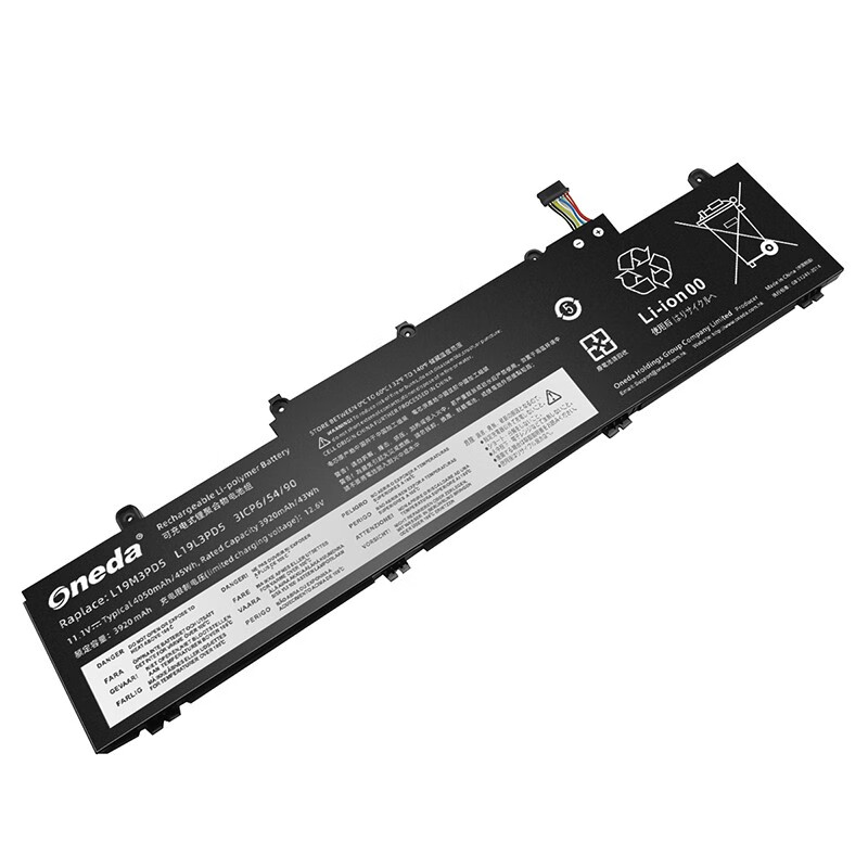 Oneda New Laptop Battery for Lenovo L19M3PD5 Series L19L3PD5 [Li-polymer 3-cell 4050mAh/45Wh] 