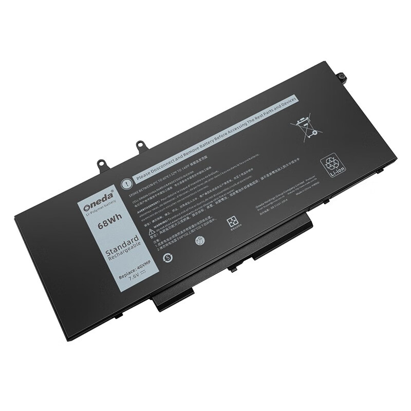 Oneda New Laptop Battery for Dell 4GVMP Series Latitude 5400 [Li-polymer 4-cell 68Wh ] 