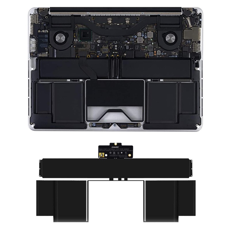 Oneda New Laptop Battery for Apple A1437 Series MD213CH/A [Li-polymer 6-cell 74.0Wh/6600mAh] 